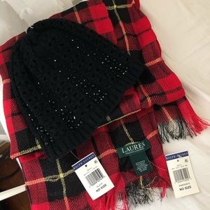 Ralph Lauren Scarf and Hat set